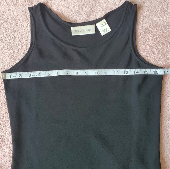 Susan Bristol Flowy Black Tank Top - Picture 14 of 15